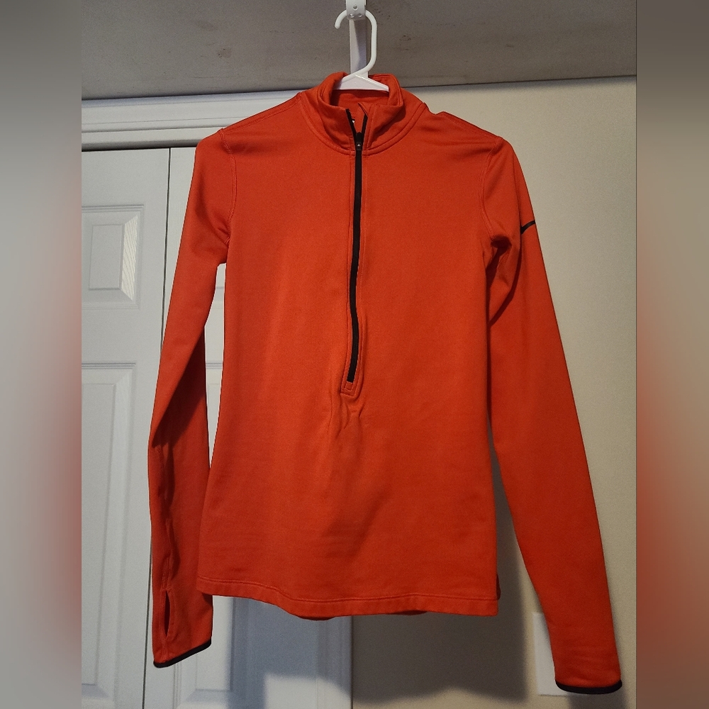 Womens Nike Pro Hyperwarm Half Zip Longsleeve Shirt Medium